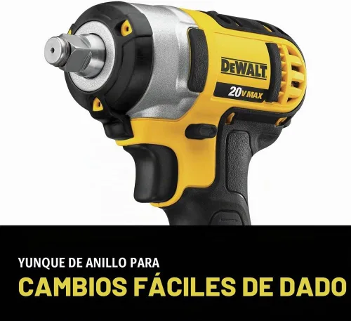 Vista 6 de DEWALT DCF883M2 - Kit de llaves de impacto con llaves de cordón curvo, 3/8 de pulgada, iones de litio, 20 voltios máx.
