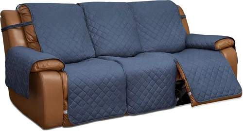 Vista 39 de Easy-Going Funda para Loveseat Reclinable de Gran Tamaño, Funda de Sofá Reversible para Reclinable Doble, Funda de Sofá Dividida para Cada Asiento
