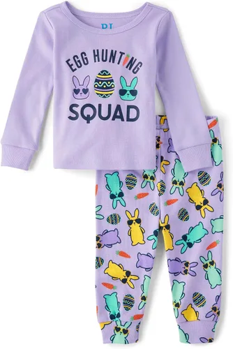 Vista 5 de The Children's Place - Pijamas de algodón a juego para la familia, temática de Pascua