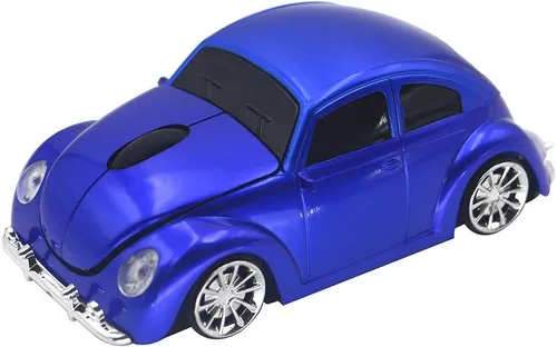 Vista 11 de Ratón inalámbrico para coche deportivo, ratón óptico 3D para computadora portátil de escritorio, ratones de computadora para JKC (rojo)