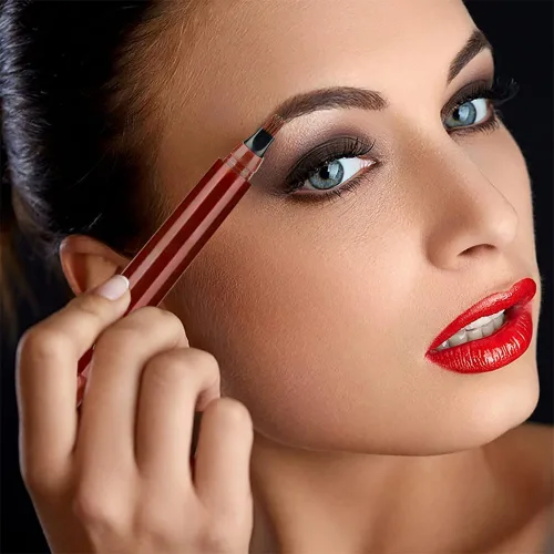 Vista 8 de Lápiz de microblading para cejas, 2024 NUEVO Lápiz de tatuaje mágico para cejas 4 puntas de horquilla, crea cejas naturales tipo cabello, lápiz
