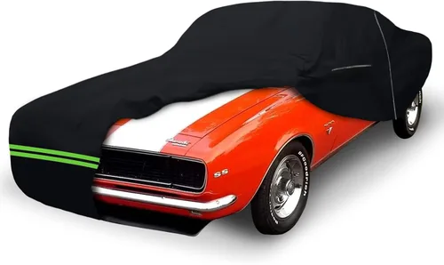 Vista 10 de Funda impermeable para coche Replace para Ford Mustang 1964-1978, 6 capas para todo tipo de clima, funda personalizada Mustang para todo el coche