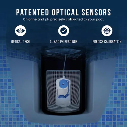 Vista 8 de WaterGuru Sense S2 - Monitor inteligente de piscina – Probador digital de agua de piscina y spa para cloro, pH, CYA y alcalinidad – habilitado
