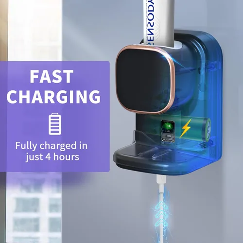 Vista 5 de Wekity Dispensador automático de pasta de dientes, dispensador eléctrico de pasta de dientes montado en la pared para niños y adultos, dispensador