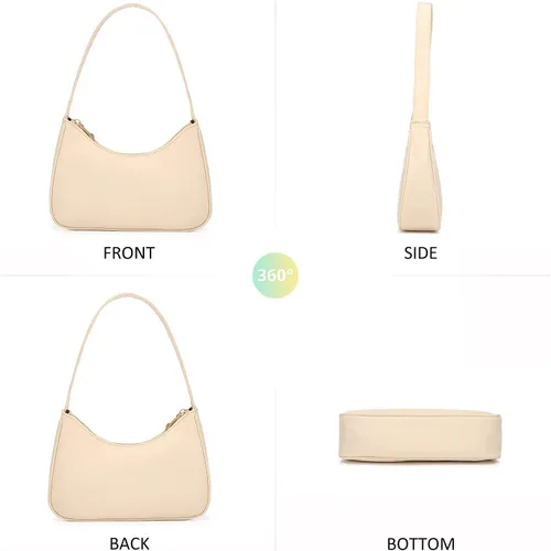 Vista 5 de Loiral Bolsos de hombro para mujer, lindo bolso de mano pequeño tipo hobo