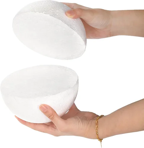 Vista 4 de Lyellfe - Paquete de 6 bolas de espuma para manualidades, 4.7 pulgadas redondas Bola de espuma de poliestireno para proyectos de arte