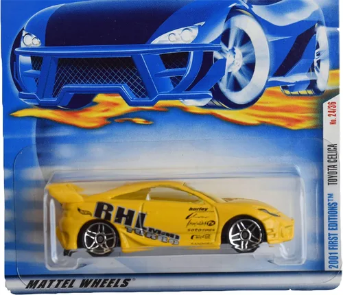 Vista 2 de Hot Wheels 2001 First Editions -# 24 Toyota Celica #2001-36 Coche coleccionable de colección Mattel escala 1:64