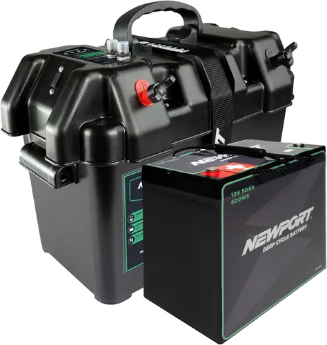 Vista 7 de Motor para pesca Newport Vessels caja de potencia inteligente de baterías centro negro