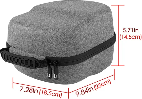 Vista 3 de Linkidea Funda rígida de viaje compatible con Meta Quest 2 Quest Pro, VR Oculus Quest 2, funda protectora portátil, bolsa de transporte, accesorios