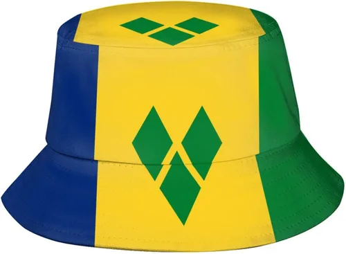 Vista 20 de Sombrero de pescador con bandera de moda, sombrero de pescador, sombreros de pescador con bandera linda para mujeres y hombres