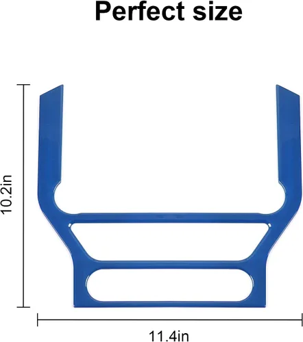 Vista 3 de CheroCar para Ford Mustang - Cubierta de panel de pantalla de navegación para consola central, Marco de decoración interior, Compatible con Ford