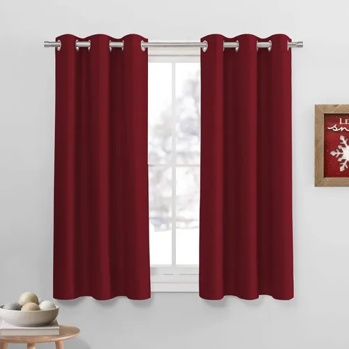 Vista 77 de PONY DANCE Cortinas para Autocaravana de 24 pulgadas de Largo, Cortinas Cortas para Baño y Cocina, Mini Cortinas de Privacidad para Camper