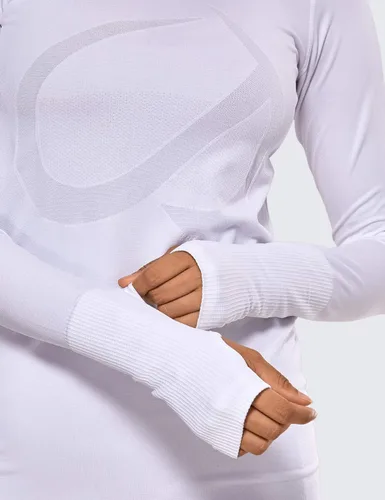 Vista 4 de CRZ YOGA Camiseta deportiva de manga larga sin costuras para mujer, transpirable, para gimnasio, entrenamiento