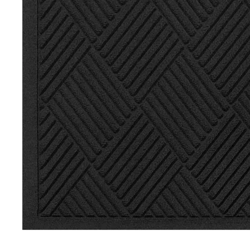 Vista 11 de M+A Matting WaterHog Diamond - Tapete de entrada de grado comercial con borde de tela, interior/exterior, de secado rápido, resistente a las manchas