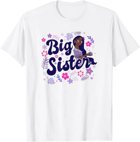 Vista 64 de Disney Encanto Isabela Madrigal Big Sister - Camiseta floral, gris, S Asfalto
