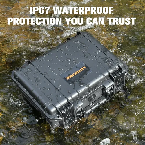 Vista 5 de Funda para NOCO Boost GB40 y GB20 – Funda de transporte rígida impermeable con espuma precortada personalizada, caja de viaje protectora a prueba