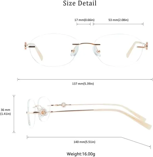 Vista 4 de LifeArt Blue Light Blocking Reading Glasses, Reduce Eyestrain, Stylish for Men and Women