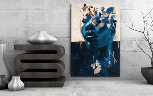 Vista 3 de Arte de pared de mujer negra, pinturas de reina negra para paredes, póster motivacional de niña negra, decoración de pared para pared, lienzo