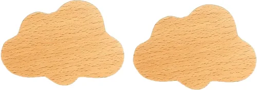 Vista 8 de 2 pomos de madera con forma de estrella, pomos decorativos de madera para aparador con tornillos, tiradores de tocador de madera sin terminar, pomos