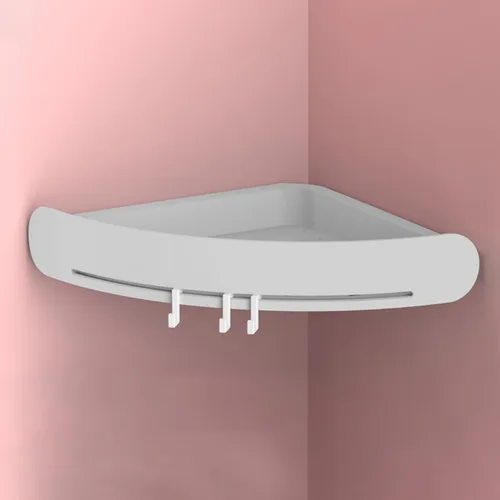 Vista 7 de Estante esquinero para baño, estante de almacenamiento de inodoro, almacenamiento de cocina, innovador baño de pared para decoración de dormitorio