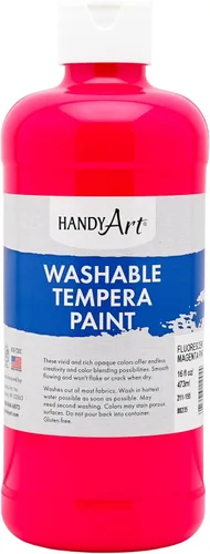 Vista 33 de Handy Art Little Masters - Pintura lavable, 16 onzas, color negro Bright & Mixable, High Opacity, Washable Colors for Classroom, Students, Kids