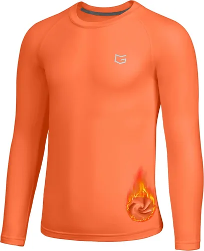 Vista 5 de G Gradual Camiseta Térmica de Compresión para Niños Jóvenes de Manga Larga con Forro Polar Camiseta Interior para Niños Fútbol Americano Béisbol
