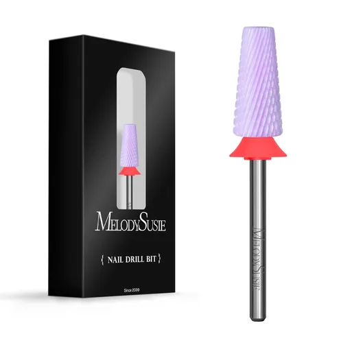 Vista 14 de MelodySusie Brocas de uñas 5 en 1, brocas de cerámica de corte cruzado de 3/32 pulgadas, adecuadas para manicura, pedicura, cutícula, esmalte