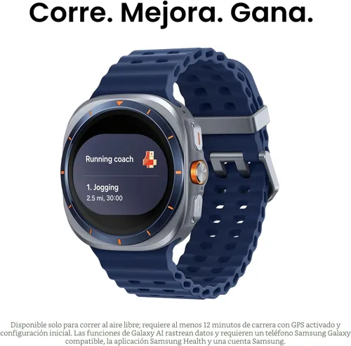 Vista 4 de Samsung Galaxy Watch Ultra (2025) 47mm LTE Smartwatch, Carcasa de Titanio, Entrenamiento Avanzado del Sueño, Entrenador de Carrera, Puntaje