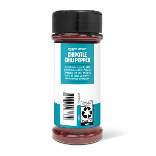 Vista 4 de Amazon Grocery, Chile Chipotle, molido, 2,75 onzas (anteriormente Happy Belly, el empaque puede variar)