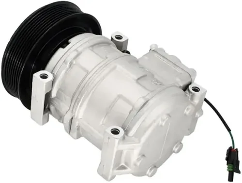 Vista 4 de RE46609 TY6764 RE54254 Compresor de aire acondicionado para John Deere Tractor Loader 310G 410G 1850 210LJ