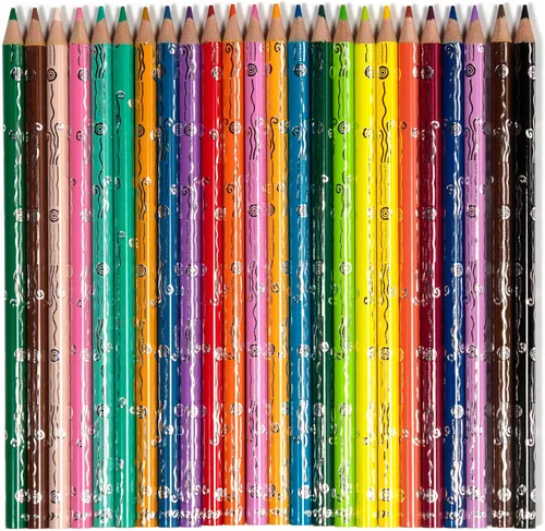 Vista 3 de eeBoo: Lápices de acuarela de hongos, 24 colores de calidad artística para dibujar, bocetos y acuarela, suministros de arte y manualidades