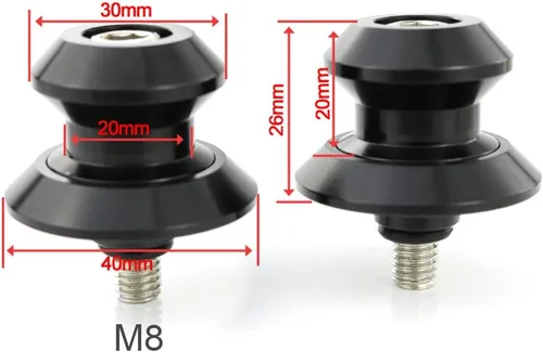 Vista 2 de Xitomer M8 X1.25 Carretes de brazo oscilante universales para motocicleta/Tornillo de soporte de brazo oscilante para GSX-R600/750/1000, SV