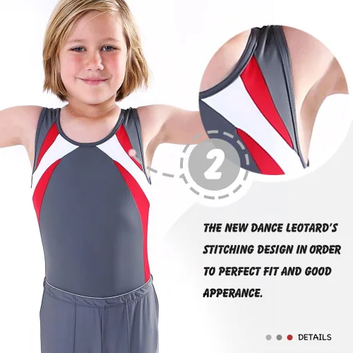 Vista 5 de Maillot de gimnasia para niño con entrenamiento de ballet para entrenamiento