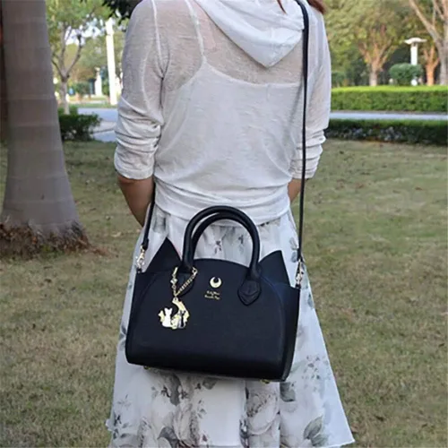 Vista 7 de Sailor Moon - Bolsas de hombro para mujer, diseño de orejas de gato