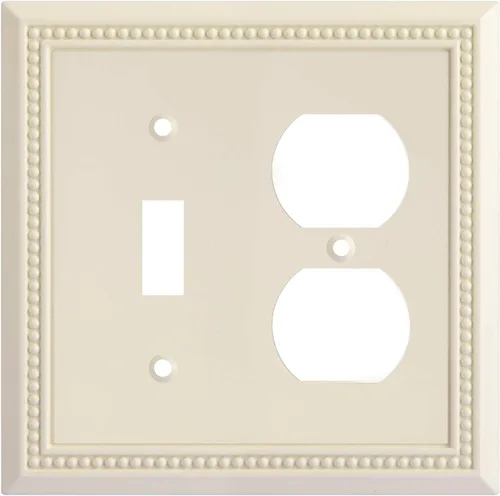 Vista 52 de Henne Bery Sunken Pearls - placa decorativa de pared, placa decorativa de pared, tapa de salida de la placa del interruptor, aleación de zinc sólida