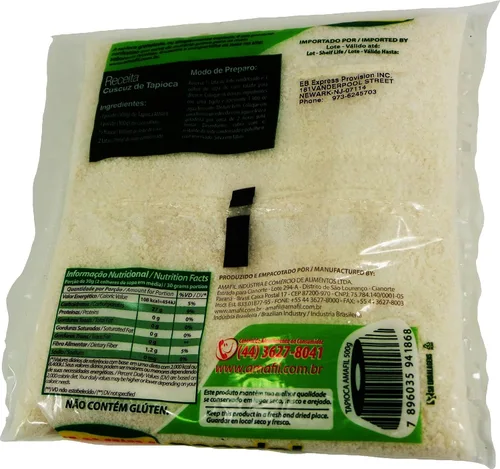 Vista 3 de Amafil - Tapioca Granulada - 17.6oz (PACK DE 04) Tapioca Granulada 17.64 oz