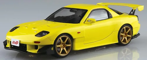 Vista 3 de Aoshima Inicial D: Kit de modelo a escala 1:24 FD3S RX7 V28 de Takahashi Keisuke