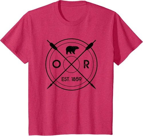 Vista 58 de Oregon Beaver State Bear OR Est. 1859 - Camiseta de regalo, gris, S