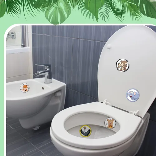 Vista 6 de Eersida - 120 objetivos para orinal para niños, estilo animal