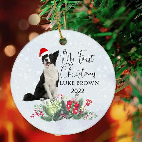 Vista 21 de 1st First Christmas Pet Ornament 2022 Dog Christmas Bauble Custom Ornament Dog Lover Gifts Personalised Dog Name Ornament English Cocker Spaniel Gift