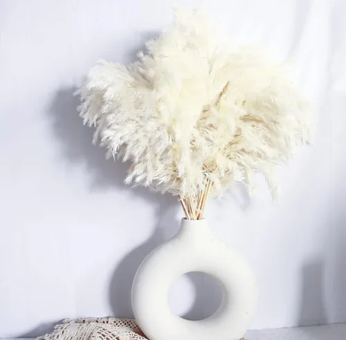 Vista 9 de Zacate de las Pampas Negro para Decoración del Hogar - Elegante Decoración Boho - Tallos de Alta Calidad de Zacate de las Pampas - Perfecto