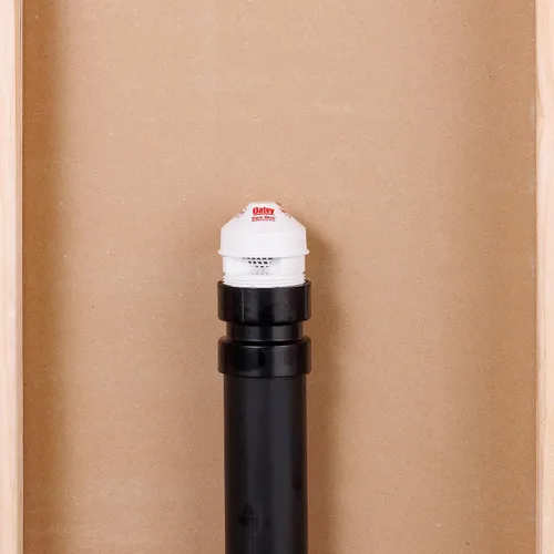 Vista 3 de Oatey 39019 Sure-Vent - Válvula de admisión de aire de 1.5 pulgadas - 2 pulgadas. 160 ramas, 24 pilas de capacidad DFU con adaptador recto ABS