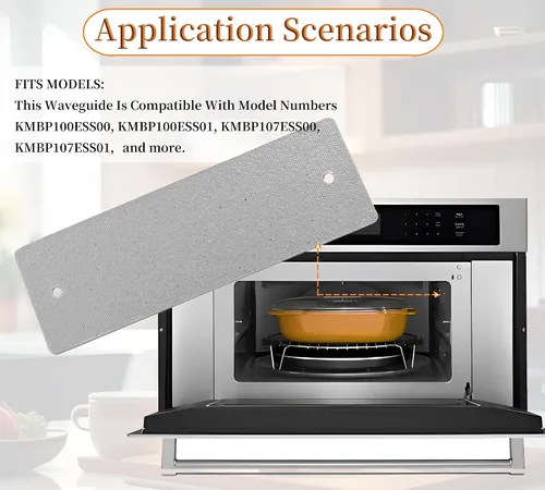 Vista 5 de Savone W10915651 W10120230 - Cubierta para microondas (sustituye a WPW10120230 1448349) Compatible con microondas Whirlpool