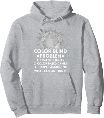Vista 3 de Color Blind Test Funny Glasses Visions Pullover Hoodie