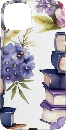 Vista 9 de Book Lover Purple Flower Case for iPhone 16
