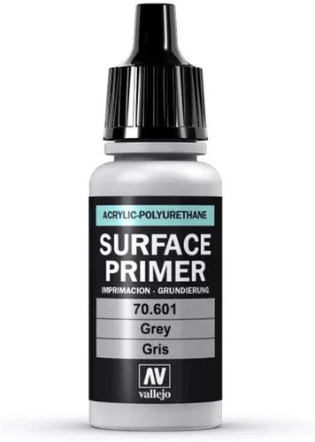 Vista 2 de Vallejo - Primário de Superfície Primário Acrílico Gris 18 ml (0,6 fl.oz.) Acabamento Mate e Secagem Rápida Perfeito para Aerografia e Ótima
