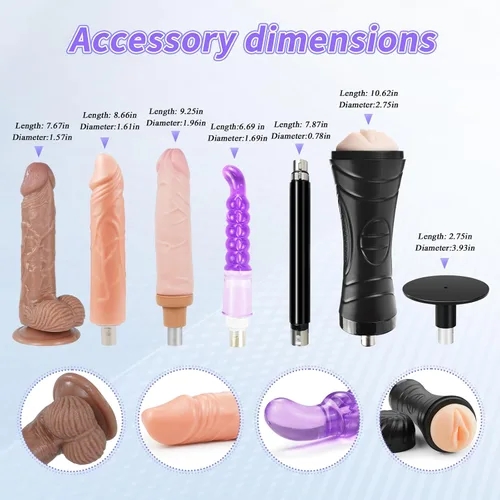 Vista 3 de Máquina sexual ANNGEOK Máquina de consolador automático de empuje sexual