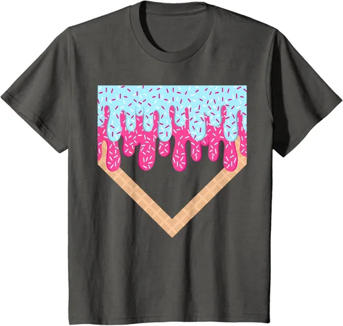 Vista 49 de Baseball Drip Boys Home Plate Ice Cream Sport Players & Fans Camiseta