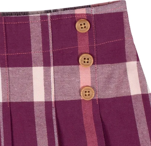 Vista 4 de Gerber Conjunto de camiseta de manga larga y falda plisada de 2 piezas para bebés y niñas