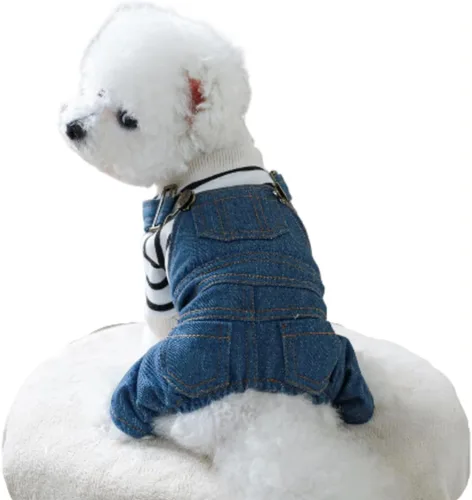Vista 19 de Ropa de verano para cachorros, camisa para perros pequeños, overol para perros pequeños, ropa de verano para mascotas, overol con peto, pantalones